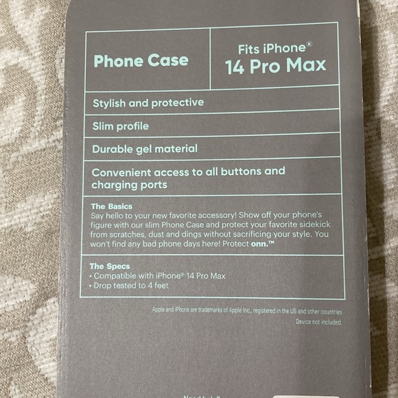 Onn cell phone case for iPhone 14 Pro Max - Picture 5 of 9
